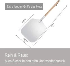 Pelle à Pizza - Spatule à Pizza Ronde - Avec Manche - BBQ Et Four - Qualité Premium -Grill Feu Maison 1200x1128 1