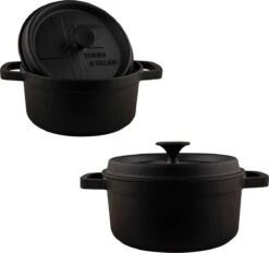 The Windmill Bbq-pan L 3,5 Litres Fonte 24 Cm Noir 3 Pièces -Grill Feu Maison 1200x1128 3