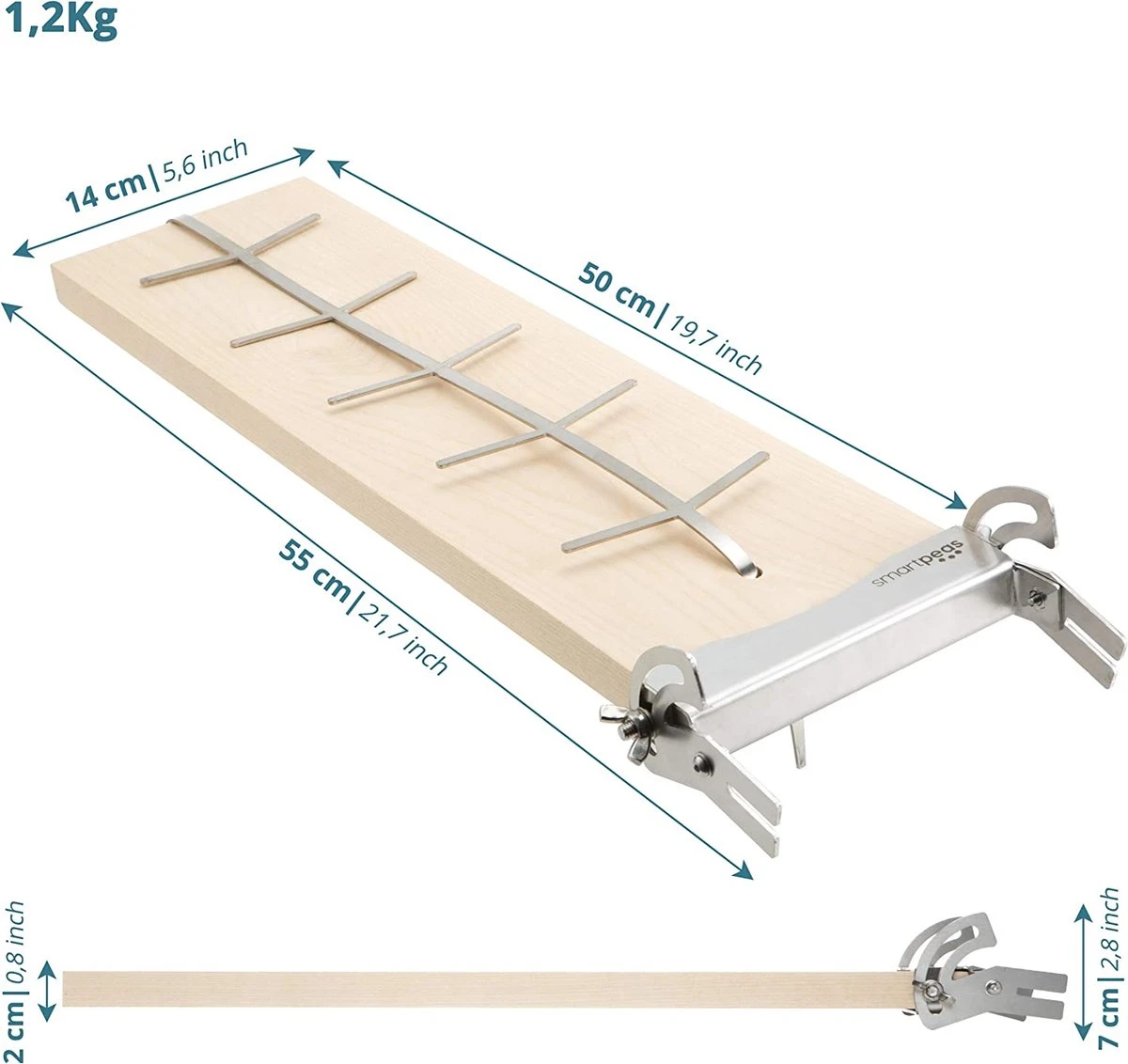 Planche à Saumon à Fumer Et à Griller En Bois De Bouleau Avec Acier Inoxydable Inclinable 5 Planche à Saumon à Fumer Et à Griller En Bois De Bouleau Avec Acier Inoxydable Inclinable – Image 5
