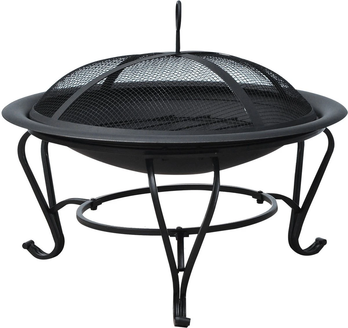 Outsunny Fire Bol Cheminée Foyer Pour Charbon De Bois Avec Protection Contre Les étincelles Rond 842-024 3 Outsunny Fire Bol Cheminée Foyer Pour Charbon De Bois Avec Protection Contre Les étincelles Rond 842-024 – Image 3