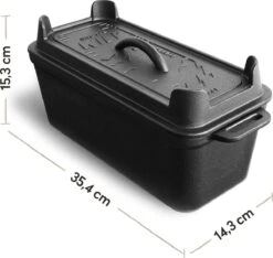 Burnhard Moule à Pain En Fonte 3,5 L - Moule à Pain -Grill Feu Maison 1200x1136 4