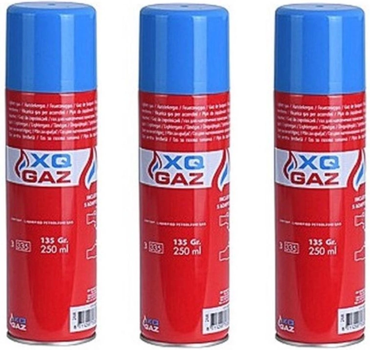 3x Bidons Briquet De Remplissage / Remplissage De Gaz / Bouteille De Gaz Butane - 250 Ml - Remplissage Plus Léger + 5 Adaptateurs 1 3x Bidons Briquet De Remplissage / Remplissage De Gaz / Bouteille De Gaz Butane - 250 Ml - Remplissage Plus Léger + 5 Adaptateurs