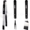 Ensemble D'ustensiles De Barbecue - Ensemble De BBQ- Outils De BBQ - Acier Inoxydable - Zwart