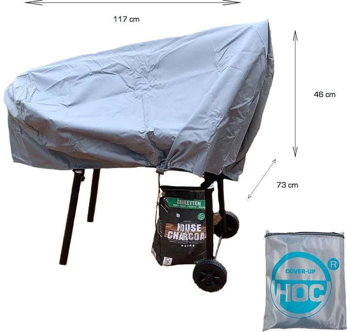 HOUSSE HOC Diamond Smoker Housse Barbecue étanche-117x73x46 Cm - Avec Bretelles Storm Et Cordon De Serrage 1 HOUSSE HOC Diamond Smoker Housse Barbecue étanche-117x73x46 Cm - Avec Bretelles Storm Et Cordon De Serrage