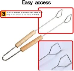 3pcs Set D'ustensiles De Gril En Acier Inoxydable Pinces à Fourchette De Barbecue Spatule à Griller - Outil De Gril De Barbecue Multifonction Portable Outils De Cuisine - Zwart