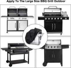 Couverture De Gril Couverture De Gril BBQ Couverture De Gril à Gaz 210D Tissu Oxford Housse De Protection Bâche 145x61x117cm S -Grill Feu Maison 1200x1151 3
