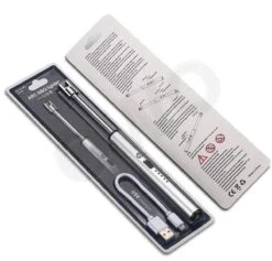 Briquet De Cuisine électrique Flexible D'arc Rechargeable Avec Câble USB Coupe-vent - Argent -Grill Feu Maison 1200x1152 5