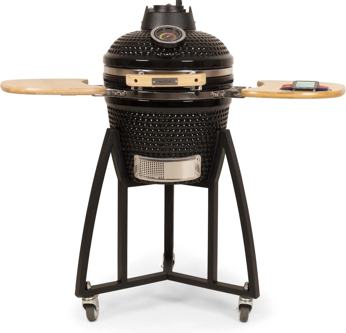 Patton - Kamado 16 - Premium Black - Barbecue En Céramique - Avec Indicateur De Température à Cœur Bluetooth - éclairage LED - Moyen - Complet - Noir 19 Patton - Kamado 16 - Premium Black - Barbecue En Céramique - Avec Indicateur De Température à Cœur Bluetooth - éclairage LED - Moyen - Complet - Noir – Image 19