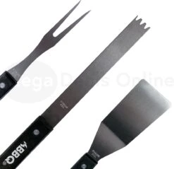 Ensemble D'ustensiles De Barbecue - Ensemble De BBQ- Outils De BBQ - Acier Inoxydable - Zwart -Grill Feu Maison 1200x1159 1
