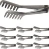Relaxdays 10x Pinces De Service En Acier Inoxydable - Pinces à Spaghetti - Pinces à Salade - Pinces à Pâtes - Inoxydable