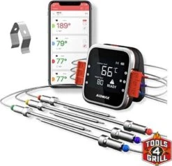 Tools4grill Sans Fil Bluetooth Viande - BBQ - Thermomètre 2 Sondes / Sondes De Mesure