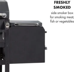 Klarstein Kingsville Double - Combi Fumoir à Charbon & Barbecue à Gaz 13,5kW - 3+1 Brûleurs - 2 Surfaces De Barbecue En Fonte 18 Klarstein Kingsville Double - Combi Fumoir à Charbon & Barbecue à Gaz 13,5kW - 3+1 Brûleurs - 2 Surfaces De Barbecue En Fonte -Grill Feu Maison 1200x1161