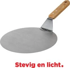 Nonna Pelle à Pizza Inox Ø25,5 - Spatule à Pizza Ronde Pour BBQ Ou Four Avec Manche En Bois - Longueur: 43 Cm -Grill Feu Maison 1200x1161 6