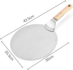 Pelle à Pizza Ronde Inox - Pour BBQ Ou Four - Manche En Bois - Diamètre ø25,5cm -Grill Feu Maison 1200x1162 1