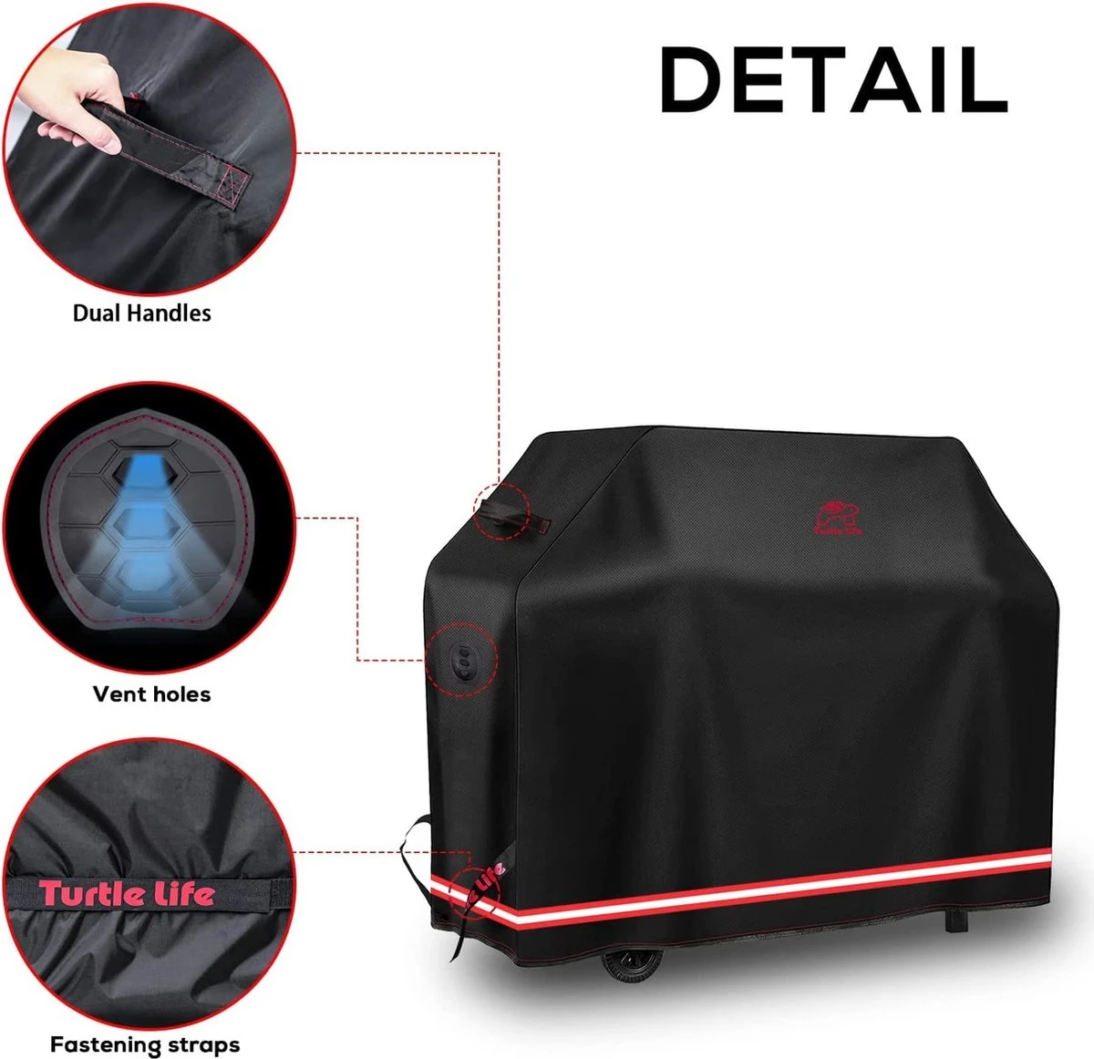 Couverture De Barbecue Life Couverture De Gril étanche Pour 3-4 Brûleurs La Couverture De Gril à Gaz Ne Se Décolore Pas Dans Les 2 Ans Noir 136 X 70 X 114 Cm 5 Couverture De Barbecue Life Couverture De Gril étanche Pour 3-4 Brûleurs La Couverture De Gril à Gaz Ne Se Décolore Pas Dans Les 2 Ans Noir 136 X 70 X 114 Cm – Image 5