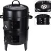 Oneiro's Luxe Ceruzo Barbecue Smoker - Smoke And Grill Four - Ø40 X H78 Cm - été - Grillade - Jardin - Cuisine - Salle à Manger