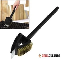 GrillCulture® Brosse Barbecue 3 En 1 Avec Grattoir - Brosse Pour Gril - Brosse De Nettoyage - Grattoir Et Nettoyant Pour Barbecue - Accessoires Pour Barbecue - Barbecue -Grill Feu Maison 1200x1164 11
