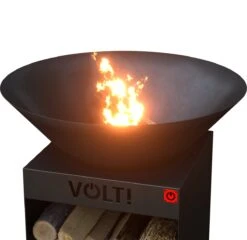 VOLT! Barbecue Dutch Fire Bowl - Brasero Avec Rangement Pour Bois Pour Extérieur - Cuisine D'extérieur - Plaque De Gril - Plancha Barbecue - Grille De Gril - Anneau De Gril -Grill Feu Maison 1200x1164 2