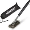 Relaxdays Brosse à Barbecue En Acier Inoxydable - Brosse Métallique Barbecue - Brosse De Nettoyage - Brosse Métallique