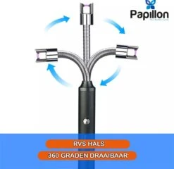 Papillon - Briquet électrique Long - Rechargeable Par USB - Briquet Flexible - Cuisinière à Gaz - Bougies - BBQ - Blauw 10 Papillon - Briquet électrique Long - Rechargeable Par USB - Briquet Flexible - Cuisinière à Gaz - Bougies - BBQ - Blauw -Grill Feu Maison 1200x1165 14