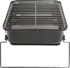 GENERIC - Barbecue à Charbon Portable - 3 Personnes - L.36 X L. 29,4 Cm - Acier émaillé - Grijs - Barbecue De Camping -Grill Feu Maison 1200x1169