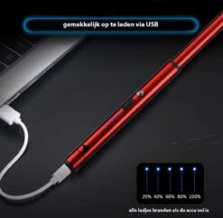Briquet électrique Long Et Fin Rechargeable - Briquet Plasma Durable - Emballage Cadeau Inclus - BBQ - Bougies - Rouge -Grill Feu Maison 1200x1170 8