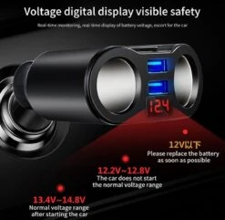 Répartiteur D'allume-cigare De Voiture - Entrée USB De Voiture - 2 Prises De Cigarette - Chargeur De Voiture - Répartiteur 12 V - Chargeur De Voiture USB 9 Répartiteur D'allume-cigare De Voiture - Entrée USB De Voiture - 2 Prises De Cigarette - Chargeur De Voiture - Répartiteur 12 V - Chargeur De Voiture USB -Grill Feu Maison 1200x1171 7