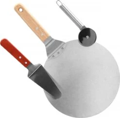 Springos Pizza Scoop - Coupe-pizza - Spatule - 25 Cm - Naturel/ Argent -Grill Feu Maison 1200x1174 3