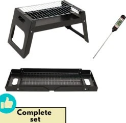 BBQ De Table Portable De Lynnz Avec Thermomètre GRATUIT - Pour Balcon Ou Camping - Barbecue à Charbon - Barbecue De Table - Barbecue - Mini - Barbecue - Grill -Grill Feu Maison 1200x1178 1