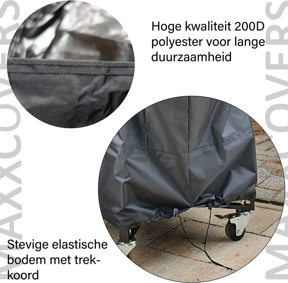 Maxxcovers Kamado BBQ Housse De Protection - Grand 23 à 25 Pouces - 98 X 115 Cm - Zwart 5 Maxxcovers Kamado BBQ Housse De Protection - Grand 23 à 25 Pouces - 98 X 115 Cm - Zwart – Image 5