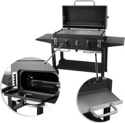 NATERIAL - Barbecue à Charbon KING SIZE - 15 Personnes - H.129 X L.175 X P.65 Cm - Acier émaillé - Zwart - Chariot Grill - Barbecue Angulaire 10 NATERIAL - Barbecue à Charbon KING SIZE - 15 Personnes - H.129 X L.175 X P.65 Cm - Acier émaillé - Zwart - Chariot Grill - Barbecue Angulaire -Grill Feu Maison 1200x1182 2