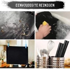 BBQ Siliconen Tenailles - 3 Incl BBQ Mat - Viande Tenailles - Tapis Barbecue - BBQ Tenailles - Noir 30cm -Grill Feu Maison 1200x1182 5