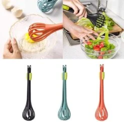 Doodadeals® | Aide De Cuisine 2 En 1 | Batteur à Main, Pince De Cuisine | Garde | Spaghetti Tang | Salade Tang -Grill Feu Maison 1200x1183 8