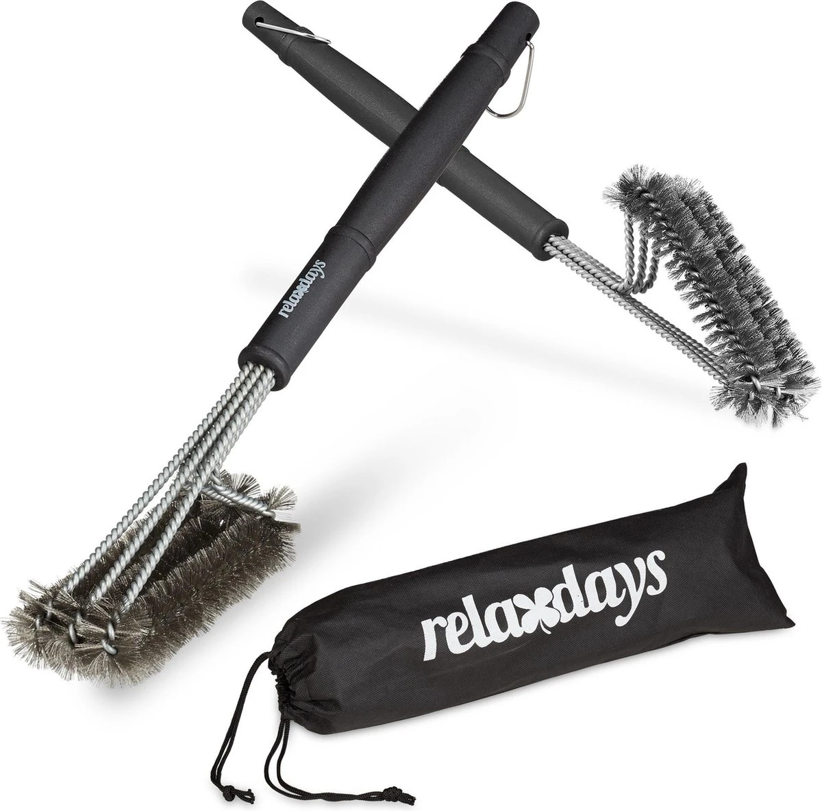 Relaxdays 2x Brosse De Barbecue En Acier Inoxydable - Brosse Métallique Brosse De Nettoyage De Barbecue Brosse Métallique 1 Relaxdays 2x Brosse De Barbecue En Acier Inoxydable - Brosse Métallique Brosse De Nettoyage De Barbecue Brosse Métallique