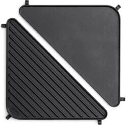 Höfats Cube Fire Pit Plancha - Fonte - 50x28x3 Cm - Noir -Grill Feu Maison 1200x1187 3