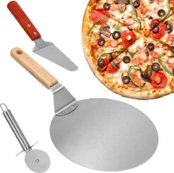 Springos Pizza Scoop - Coupe-pizza - Spatule - 25 Cm - Naturel/ Argent -Grill Feu Maison 1200x1189 6