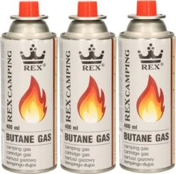 3x Bouteilles De Gaz Pour Chaudière - Gaz Butane - 3 Pièces De 227 Grammes - Recharge De La Canette De Gaz