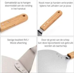 Pelle à Pizza Ronde Inox - Pour BBQ Ou Four - Manche En Bois - Diamètre ø25,5cm -Grill Feu Maison 1200x1191 1
