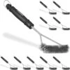 Relaxdays 10x Brosse De Barbecue Triangle - Brosse Métallique Brosse De Nettoyage De Barbecue Brosse Métallique