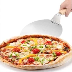 Pelle à Pizza Ronde Inox - Pour BBQ Ou Four - Manche En Bois - Diamètre ø25,5cm -Grill Feu Maison 1200x1195 5