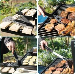 Outil Multifonction Pour BBQ Navaris 5 En 1 - Ensemble Barbecue Pliable - Fourchette, Spatule, Brosse En Silicone, Tire-bouchon, Décapsuleur - Acier Inoxydable -Grill Feu Maison 1200x1196 1