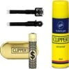 Deal Clipper Classic Large Métal "Dollar Gold" + 1 X Clipper Gas 100ml + 2 X Flint Systems