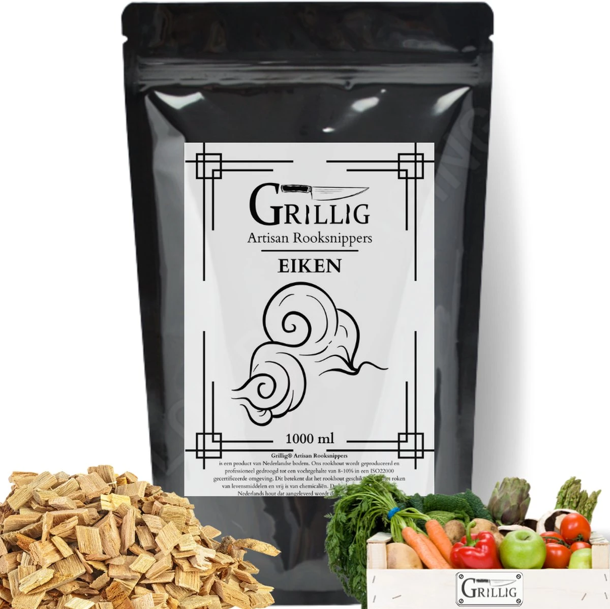 Artisan Fantaisiste - Copeaux De Fumée Chêne - Bois De Fumée Pour Fumage à Chaud - 2 Litres 1 Artisan Fantaisiste - Copeaux De Fumée Chêne - Bois De Fumée Pour Fumage à Chaud - 2 Litres