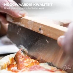 Pelle à Pizza Kitchenz Avec Set De Coupe-pizza - Pelle à Pizza Pour BBQ - Avec Coupe-pizza - Manche En Bois - Lame En Aluminium -Grill Feu Maison 1200x1198 23
