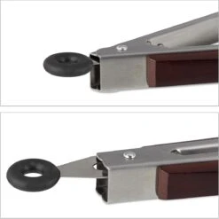 Relaxdays Pinces De Cuisine En Acier Inoxydable - Pinces à Barbecue - Manche En Bois - Pinces à Servir - Pinces à Grillades - 38 Cm -Grill Feu Maison 1200x1198 29