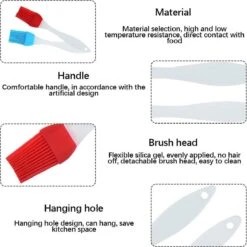 Set De 3 Pinces De Cuisine De Premium Supérieure - Pinces Pour Barbecue De Cuisine - Avec Deux Brosses En Silicone - Cuisson - BBQ - Salade, Gâteau, Crème Glacée, Four - (3x Pinces + 2 Brosses) -Grill Feu Maison 1200x1198 30