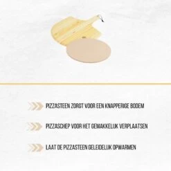 Excellent Houseware Pelle à Pizza Ménagère - Brique à Pizza - Pierre à Pizza -Grill Feu Maison 1200x1198 38