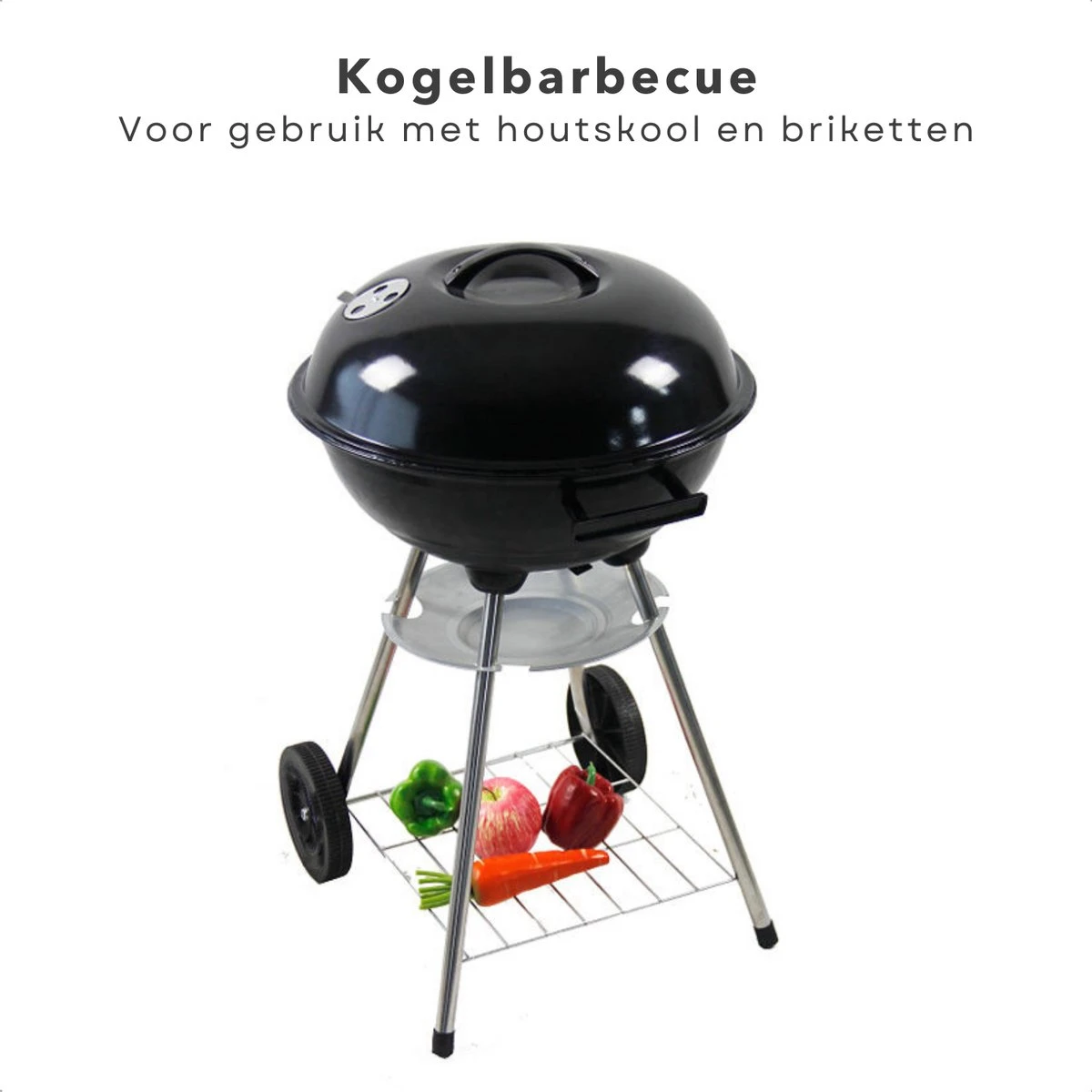 Kogelbarbecue Cheqo® - Ø46 Cm - BBQ Rond En Métal - Pour Charbon De Bois & Briquettes - 2 Grandes Roues - Étagère De Rangement Chromée - Hauteur De Cuisson 78cm - Plaque De Collecte - Poids 5kg - Homologation GS/TÜV - Barbecue 2 Kogelbarbecue Cheqo® - Ø46 Cm - BBQ Rond En Métal - Pour Charbon De Bois & Briquettes - 2 Grandes Roues - Étagère De Rangement Chromée - Hauteur De Cuisson 78cm - Plaque De Collecte - Poids 5kg - Homologation GS/TÜV - Barbecue – Image 2