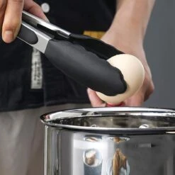 OMID HOME 4x Pinces De Cuisine En Acier Inoxydable - Pinces De Service - Pinces à Salade - Pinces à Barbecue - Pinces - Pinces à Barbecue - Acier Inoxydable - Zwart - 18 Cm -Grill Feu Maison 1200x1200 1008