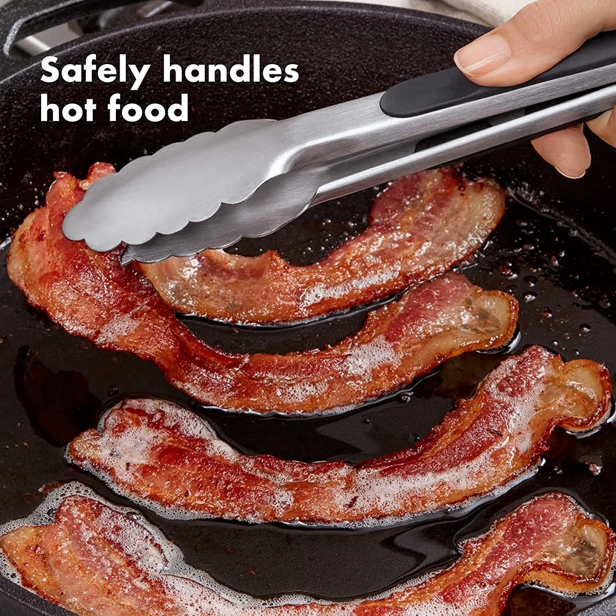 OXO GOOD GRIPS - Kitchen Aids - Set De Pinces De Service - 23 Cm Et 17 Cm - Inox Avec Serrure 3 OXO GOOD GRIPS - Kitchen Aids - Set De Pinces De Service - 23 Cm Et 17 Cm - Inox Avec Serrure – Image 3